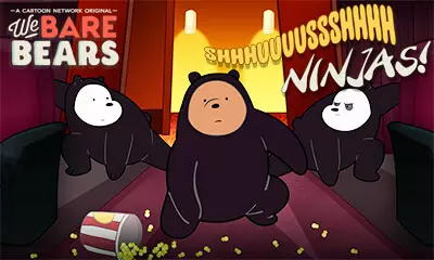 Медведи ниндзя в кинозале